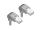 Delock Netzwerkkabel RJ45 Cat.6 S/FTP unten / unten gewinkelt 1 m