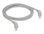 Delock Netzwerkkabel RJ45 Cat.6 S/FTP unten / unten gewinkelt 2 m