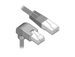 Delock Netzwerkkabel RJ45 Cat.6A S/FTP unten gewinkelt /...