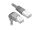 Delock Netzwerkkabel RJ45 Cat.6A S/FTP unten gewinkelt / gerade 2 m