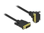 Delock DVI Kabel 24+1 Stecker zu 24+1 Stecker gewinkelt 1 m