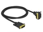 Delock DVI Kabel 18+1 Stecker zu 18+1 Stecker gewinkelt 1 m