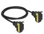 Delock DVI Kabel 18+1 Stecker gewinkelt zu 18+1 Stecker gewinkelt 1 m