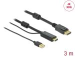 Delock HDMI zu DisplayPort Kabel 4K 30 Hz 3 m