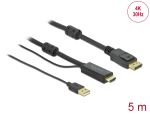 Delock HDMI zu DisplayPort Kabel 4K 30 Hz 5 m