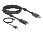 Delock HDMI zu DisplayPort Kabel 4K 30 Hz 5 m