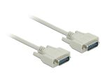 Delock Serielles Kabel D-Sub15 Stecker zu Stecker 10 m