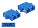 Delock LWL Kupplung SC Duplex Buchse zu SC Duplex Buchse Singlemode 4 Stück blau