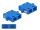 Delock LWL Kupplung SC Duplex Buchse zu SC Duplex Buchse Singlemode 4 Stück blau