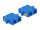 Delock LWL Kupplung SC Duplex Buchse zu SC Duplex Buchse Singlemode 4 Stück blau
