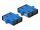 Delock LWL Kupplung SC Duplex Buchse zu SC Duplex Buchse Singlemode 4 Stück blau