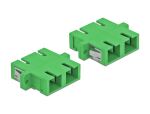 Delock LWL Kupplung SC Duplex Buchse zu SC Duplex Buchse Singlemode 4 Stück grün