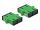Delock LWL Kupplung SC Duplex Buchse zu SC Duplex Buchse Singlemode 4 Stück grün