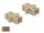 Delock LWL Kupplung SC Simplex Buchse zu SC Simplex Buchse Multimode 4 Stück beige