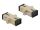 Delock LWL Kupplung SC Simplex Buchse zu SC Simplex Buchse Multimode 4 Stück beige
