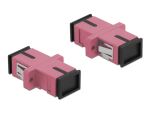 Delock LWL Kupplung SC Simplex Buchse zu SC Simplex Buchse Multimode 4 Stück violett