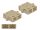 Delock LWL Kupplung SC Duplex Buchse zu SC Duplex Buchse Multimode 4 Stück beige