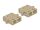 Delock LWL Kupplung SC Duplex Buchse zu SC Duplex Buchse Multimode 4 Stück beige