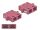 Delock LWL Kupplung SC Duplex Buchse zu SC Duplex Buchse Multimode 4 Stück violett