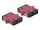 Delock LWL Kupplung SC Duplex Buchse zu SC Duplex Buchse Multimode 4 Stück violett