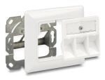Delock Keystone Anschlussdose 3 Port kompakt