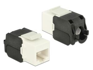 Delock Keystone Modul RJ45 Buchse > LSA Cat.6A UTP weiß