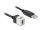 Delock Keystone Modul USB 2.0 C Buchse > USB 2.0 A Stecker mit Kabel