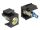 Delock Keystone LED gelb 6 V flach, schwarz