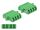 Delock LWL Kupplung LC Quad Buchse zu LC Quad Buchse Singlemode 2 Stück grün