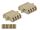Delock LWL Kupplung LC Quad Buchse zu LC Quad Buchse Multimode 2 Stück beige