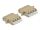 Delock LWL Kupplung LC Quad Buchse zu LC Quad Buchse Multimode 2 Stück beige