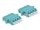 Delock LWL Kupplung LC Quad Buchse zu LC Quad Buchse Multimode 2 Stück hellblau