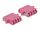 Delock LWL Kupplung LC Quad Buchse zu LC Quad Buchse Multimode 2 Stück violett