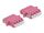 Delock LWL Kupplung LC Quad Buchse zu LC Quad Buchse Multimode 2 Stück violett