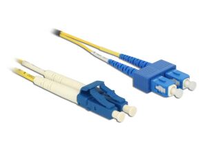 Delock Kabel Lichtwellenleiter LC > SC Singlemode OS2 0,5 m