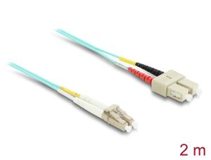Delock Kabel Lichtwellenleiter LC zu SC Multimode OM3 2 m