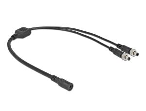 Delock DC Verteilerkabel 5,5 x 2,1 mm 1 x Buchse zu 2 x Stecker verschraubbar