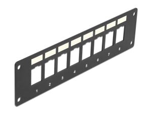 Delock Keystone Halterung 8 Port Panel Einbau