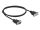 DeLOCK Seriell Kabel RS-232 D-Sub9 Stecker zu Buchse Nullmodem mit schmalem Steckergehäuse 1 m