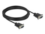 DeLOCK Seriell Kabel RS-232 D-Sub9 Stecker zu Stecker mit schmalem Steckergehäuse 4 m
