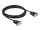 Delock RS-232 Kabel Seriell D-Sub9 Buchse zu Buchse Nullmodem mit schmalem Steckergehäuse 4 m