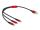 Delock USB Ladekabel 3 in 1 Typ-A zu Lightning™ / 2 x USB Type-C™ 30 cm schwarz / rot