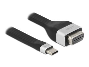 Delock FPC Flachbandkabel USB Type-C™ zu VGA (DP Alt Mode) 13 cm