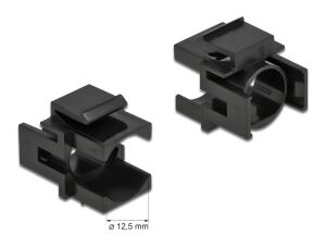 Delock Keystone Abdeckung schwarz mit 12,5 mm D-Durchführung 4 Stück