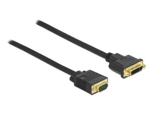 Delock Kabel DVI 24+5 Buchse zu VGA Stecker 5 m