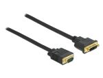 Delock Kabel DVI 24+5 Buchse zu VGA Stecker 5 m
