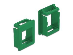 Delock Keystone Halterung für Gehäuse 4 Stück grün