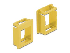 Delock Keystone Halterung für Gehäuse 4 Stück gelb
