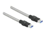 Delock USB 5 Gbps Kabel Typ-A Stecker zu Typ-A Stecker mit Metallmantel 2 m