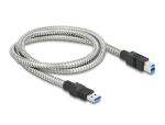 Delock USB 5 Gbps Kabel Typ-A Stecker zu Typ-B Stecker mit Metallmantel 1 m